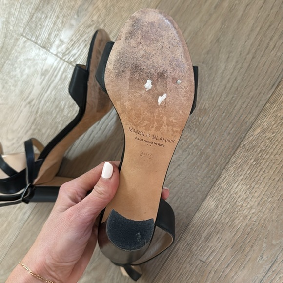 Manolo Blahnik leather sandals 38.5 - Picture 8 of 8